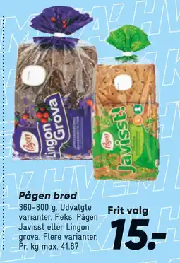 Bilka Pågen brød tilbud