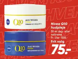 Bilka Nivea Q10 hudpleje tilbud