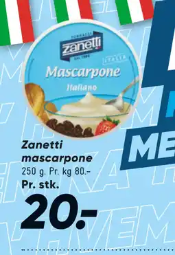 Bilka Zanetti mascarpone tilbud