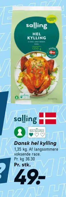 Bilka Dansk hel kylling tilbud