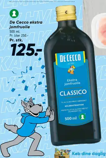 Bilka De Cecco ekstra jomfruolie tilbud