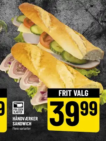 Løvbjerg HÅNDVÆRKER SANDWICH tilbud