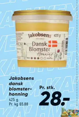 Bilka Jakobsens dansk blomster honning tilbud