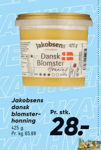 Bilka Jakobsens dansk blomster honning tilbud