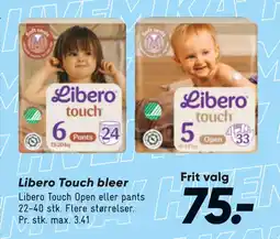 Bilka Libero Touch bleer tilbud