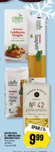 Løvbjerg GESTUS PASTA EL. GRØN BALANCE ØKOLOGISK PASTA tilbud