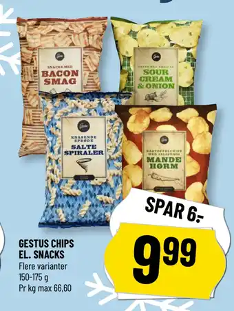 Løvbjerg GESTUS CHIPS EL. SNACKS tilbud