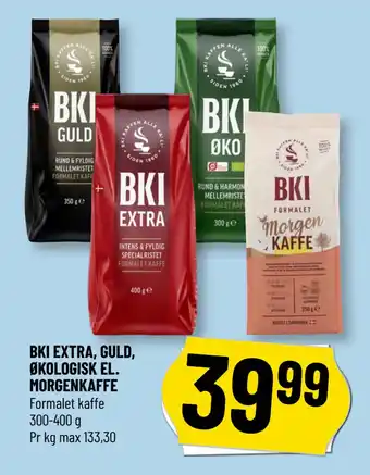 Løvbjerg BKI EXTRA, GULD, ØKOLOGISK EL. MORGENKAFFE tilbud