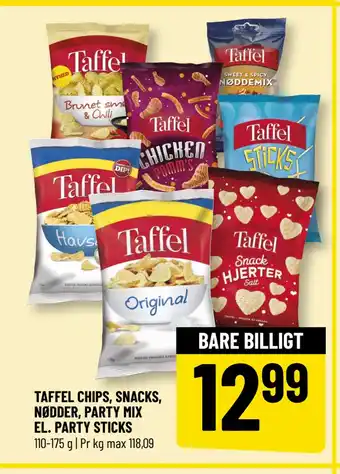 Løvbjerg TAFFEL CHIPS, SNACKS, NØDDER, PARTY MIX EL. PARTY STICKS tilbud