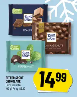 Løvbjerg RITTER SPORT CHOKOLADE tilbud