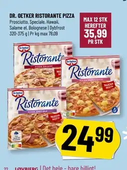 Løvbjerg DR. OETKER RISTORANTE PIZZA tilbud