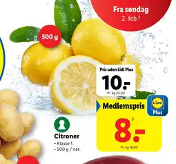 Lidl Citroner tilbud