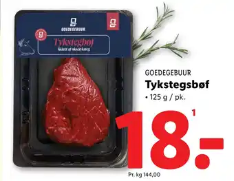 Lidl Tykstegsbøf tilbud