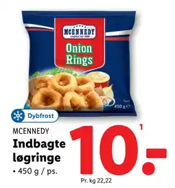 Lidl Indbagte løgringe tilbud