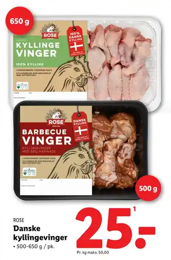 Lidl Danske kyllingevinger tilbud