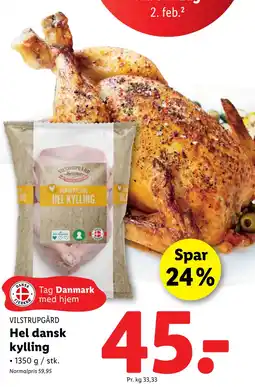 Lidl Hel dansk kylling tilbud