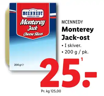 Lidl Monterey Jack-ost tilbud