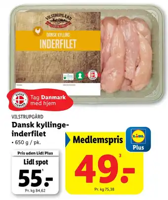 Lidl Dansk kyllingeinderfilet tilbud