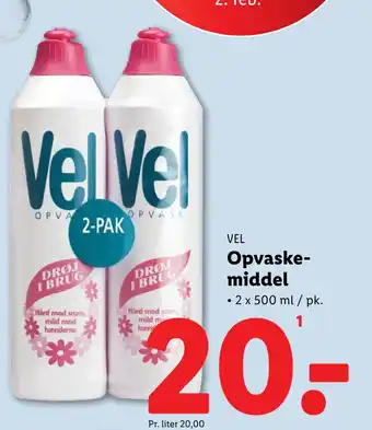 Lidl Opvaskemiddel tilbud