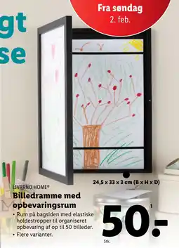 Lidl Billedramme med opbevaringsrum tilbud