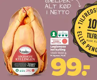 Netto Løgismose hel kylling tilbud