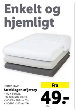 Lidl Stræklagen af jersey tilbud