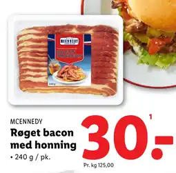 Lidl Røget bacon med honning tilbud