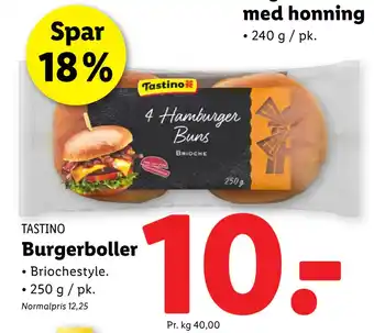 Lidl Burgerboller tilbud