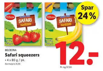 Lidl Safari squeezers tilbud