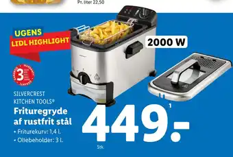 Lidl Frituregryde af rustfrit stål tilbud