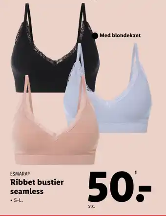 Lidl Ribbet bustier seamless tilbud