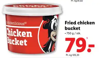 Lidl Fried chicken bucket tilbud