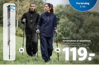 Lidl Vandrestave af aluminium tilbud