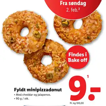 Lidl Fyldt minipizzadonut tilbud