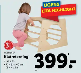 Lidl Klatreterning tilbud