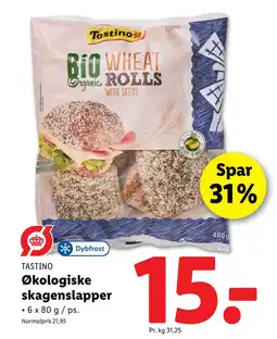 Lidl Økologiske skagenslapper tilbud