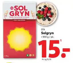 Lidl Solgryn tilbud