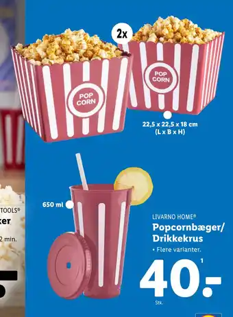 Lidl Popcornbæger/ Drikkekrus tilbud