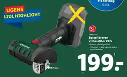 Lidl Batteridreven vinkelsliber 20 V tilbud