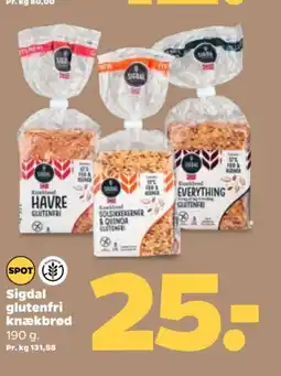 Netto Sigdal glutenfri tilbud