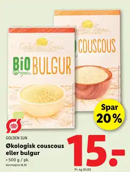 Lidl Økologisk couscous eller bulgur tilbud