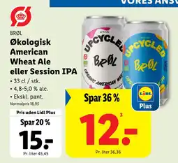 Lidl Økologisk American. Wheat Ale eller Session IPA tilbud