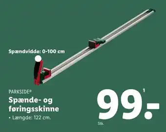 Lidl Spænde- og føringsskinne tilbud