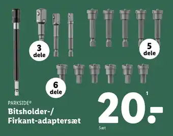 Lidl Bitsholder-/ Firkant-adaptersæt tilbud