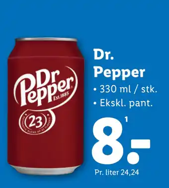 Lidl Dr. Pepper tilbud