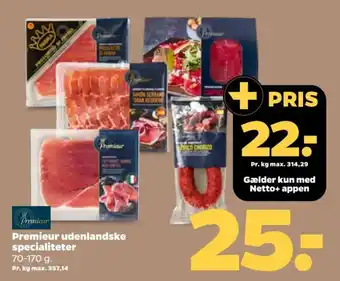 Netto Premieur udenlandske specialiteter tilbud