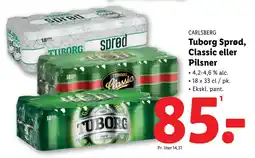 Lidl Tuborg Sprød, Classic eller Pilsner tilbud