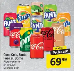 Fakta Tyskland Coca Cola, Fanta, Fuze el. Sprite tilbud