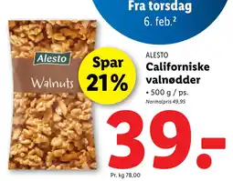 Lidl Californiske valnødder tilbud