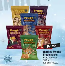 Fakta Tyskland Nordthy MyBite Frugtsnacks tilbud